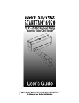 Welch Allyn SCANTEAM 6920 Instruction manual