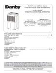 Danby DDR2509EE Operating instructions