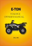 E-TON CXL-150 Owner`s manual