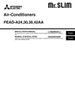 Mitsubishi Electric PEAD-A36AA Installation manual