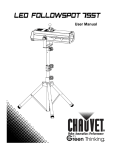 Chauvet Led FollowSpot 75ST User manual