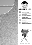 Belle Minimix 150 Technical data
