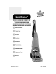 Bissell 2080 QUICKSTEAMER POWERBRUSH User`s guide