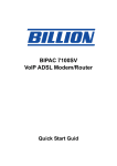 Billion BiPAC 7100SV User`s manual