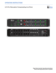 Meyer Sound LD-2 Operating instructions