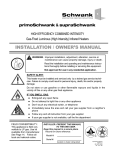 Schwank primoSchwank Owner`s manual