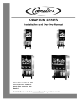 Cornelius Quantum 1000 Service manual