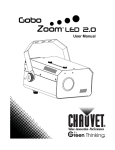 Chauvet Gobo Zoom LED User manual