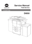 Minolta Di650 Service manual