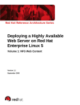 Deploying a Highly Available Web Server on Red Hat Enterprise