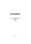 Altusen KH0116 User manual