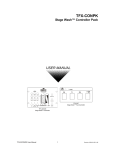 Chauvet TFX-CONPK User manual