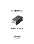 EverFocus EVS200A User`s manual