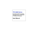 Advantech TPC-68 Series User manual