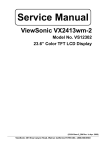 ViewSonic VA2413wm Service manual