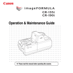 Canon imageFORMULA CR-190i Installation guide