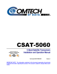 Comtech EF Data CSAT-5060 Specifications
