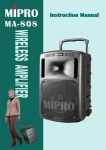 Mipro MA-808 Operating instructions