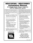 Maytag MDG-30 Installation manual