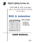 Digital Lighting Systems OPTIMA-DS Series User manual