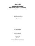 Agilent Technologies 77-4 User`s guide