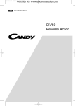 Candy CIV60 User`s manual