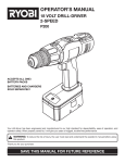 Ryobi P200 Operator`s manual