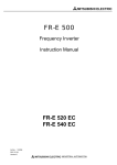 Mitsubishi Electric FR-A500 Instruction manual