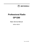 Motorola GP1280 Service manual
