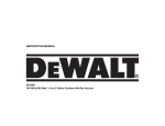 DeWalt DCV580 Instruction manual