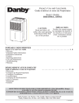 Danby DDR4509EE Operating instructions