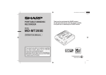 Sharp MD-MT285E Specifications