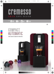 Cremesso Coffee machine Operating instructions