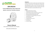 Audio Unlimited SPK-ROCK4 Owner`s manual