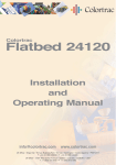 Colortrac Flatbed 24120 User manual