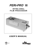 Air Techniques PERI-PRO III User`s manual