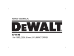 DeWalt DCF885 Instruction manual