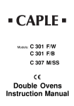 Caple C 502 M Instruction manual