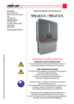 Aurora TRIO-27.6-TL-OUTD-US Instruction manual