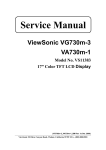 ViewSonic VA730M Service manual