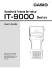 Casio IT-9000 Series User`s guide