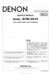 Denon 2815 - DVM DVD Changer Service manual