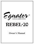 Egnater MOD 100 Owner`s manual
