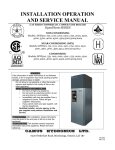 Camus Hydronics DFH1200 Service manual