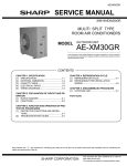 Sharp AE-X30EJ Service manual
