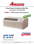 Amana DigiSmart PTC models Specifications