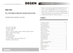 DEGEN DE105 Operating instructions