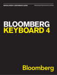 Blomberg Keyboard Technical information