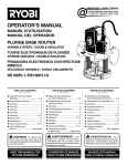 Ryobi RE180PL1G Operator`s manual