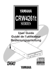 Yamaha CRW4261t-NB User guide